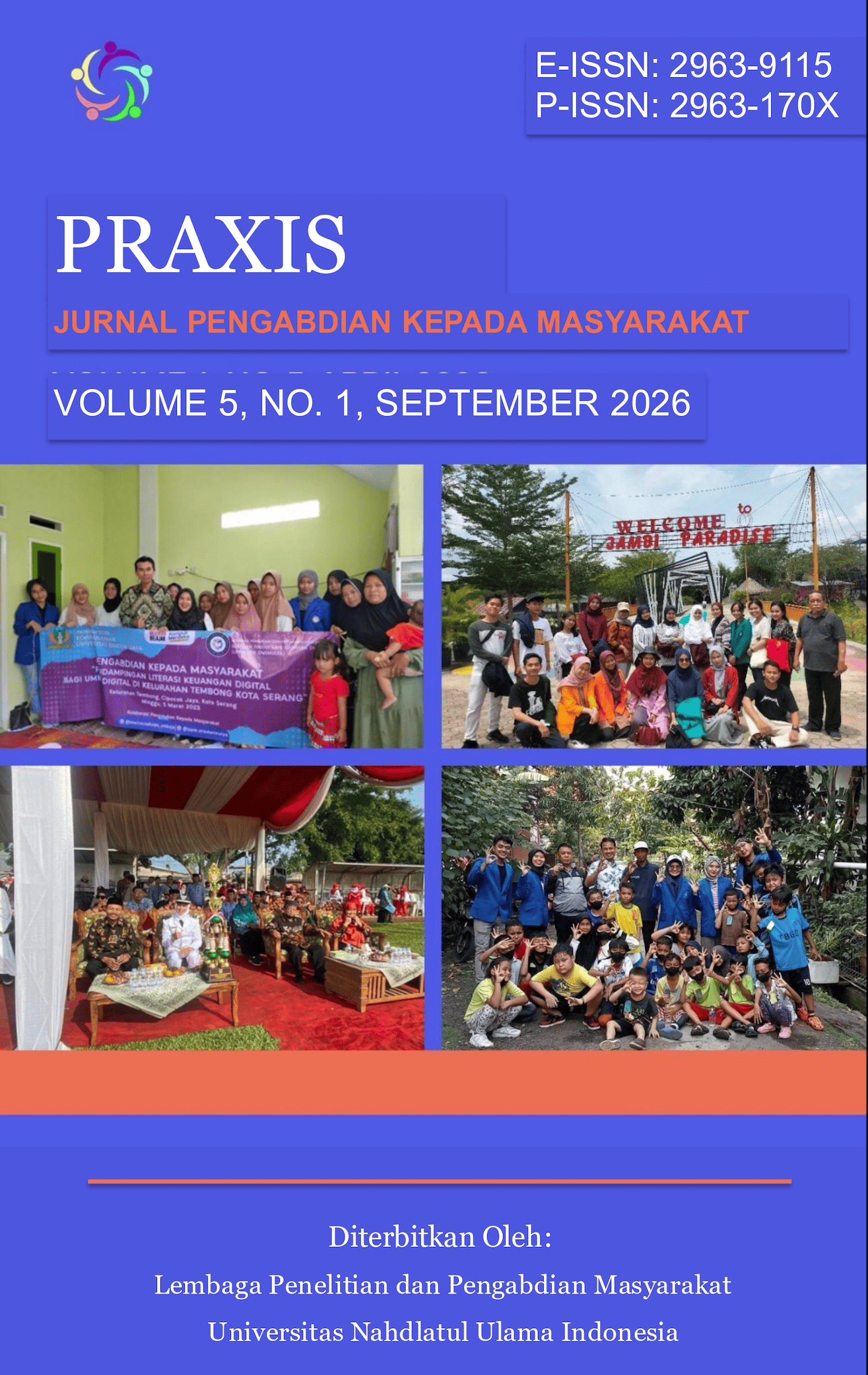 					View Vol. 5 No. 1 (2026): PRAXIS: Jurnal Pengabdian kepada Masyarakat (September)
				